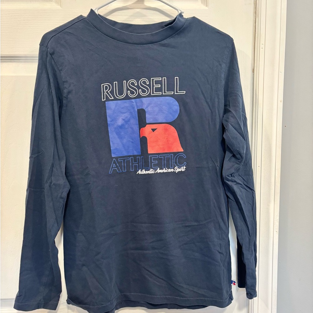 Russell Athletic Blue Long Sleeve Tee